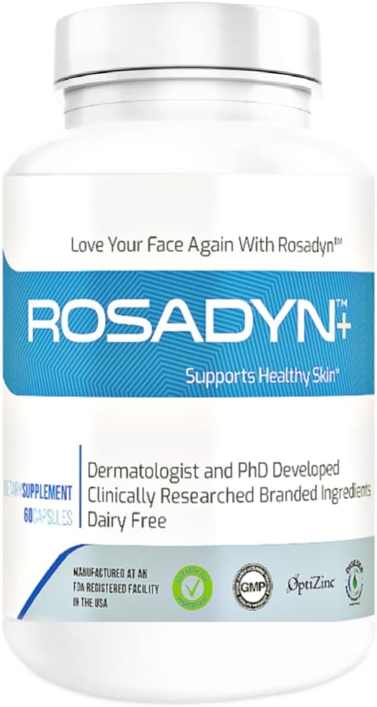 Rosacea hudpleie Supplement for rødhet i ansiktet, øyet og nesen | Målene roten årsaken til symptomer
