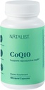 NATALIST CoQ10 Ubiquinon 120 mg daglig fruktbarhet Vitamin Kraftig Antioksidant Forsvar & Cellular Energy Support Supplement - høy absorpsjon for kvinner og menn Vegan, ikke-GMO - 60 flytende kapsler