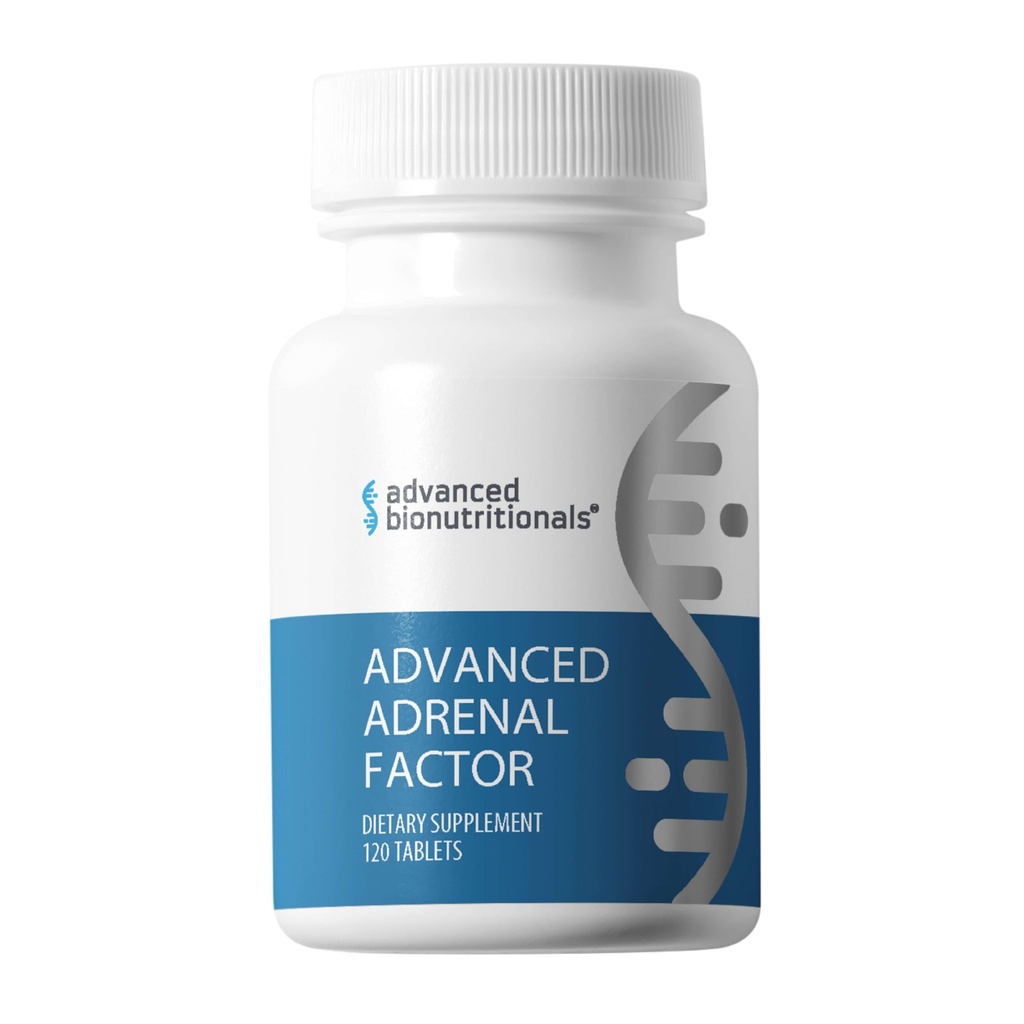 Avanserte Bionæringsmidler Avansert Adrenal Factor – Adrenal støtte Supplement – Ikke-GMO, Glutenfri, Vegansk – 120 tabletter