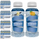 Enterade AO 48 Flasker Orange og Vanilla Bundle, spesielt fremstilt for å redusere behandlings-GI-bivirkninger, 8oz Orange (2 Pakker med 12) + 8oz Vanilla (2 Pakker med 12)