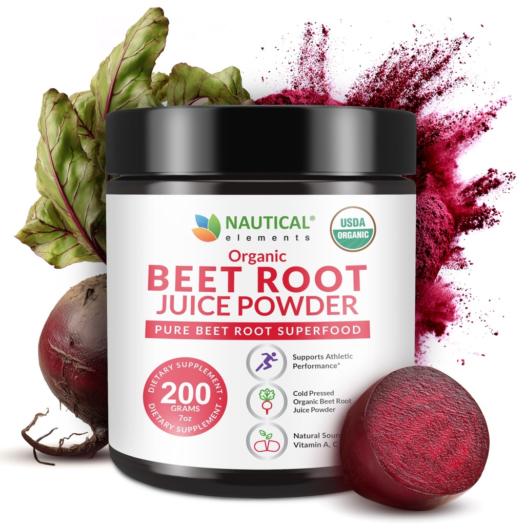 Beet Juice pulver Organic - kaldt presset - 20:1 Konsentrat - konsentrert beet rot pulver - nitric oksid - sirkulasjon støtte - 57 serveringer av beet rot supplement - 7oz