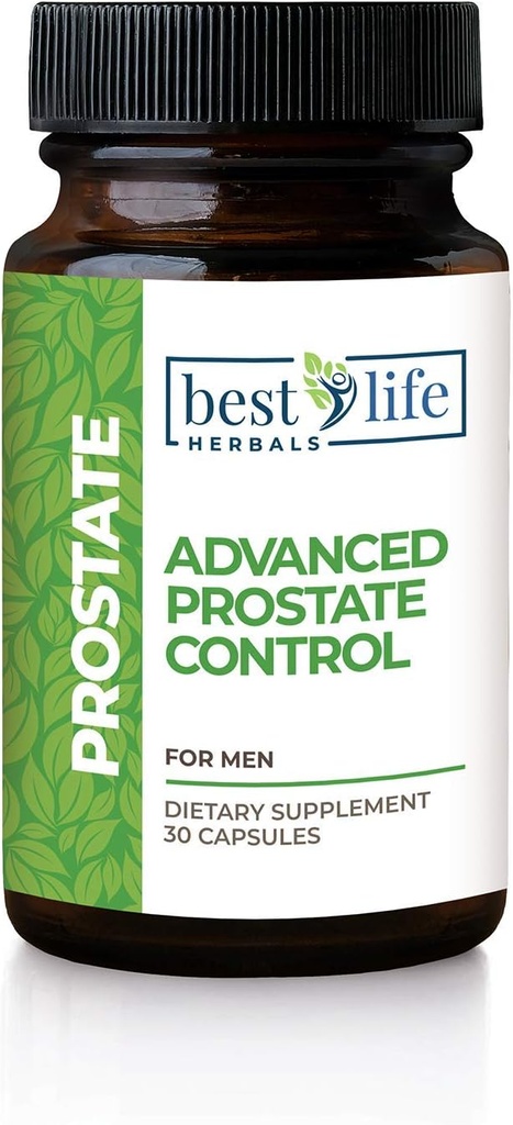Beste Liv Herbals Advanced Prostata Control Supplement med Sag Palmetto for menn Experiencing Forstørret prostata, hyppig urinasjon, Overaktiv Bladder -1 flaske