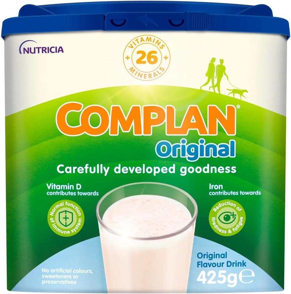 Complan Nutritious Vitamin rik drikk Opprinnelig smak 425g 7-8 serveringer