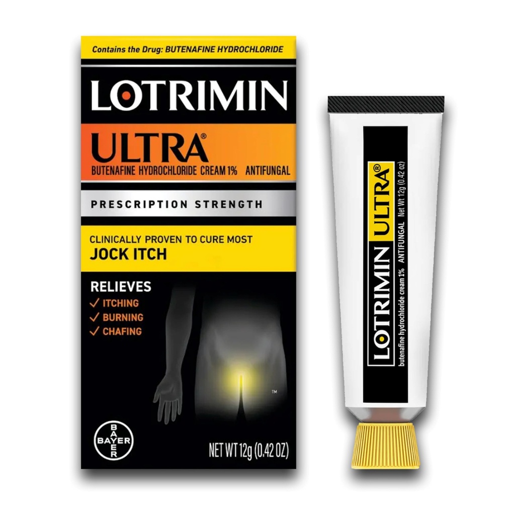Lotrimin Ultra Jock Itch Creme - kraftig butenafine hydroklorid behandling for Jock Itch, 0,42 Ounce (12 gram) (Packing May Vary)