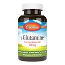 Carlson - L-Glutamine, Free-Form Amino Acid, 750 mg, Muskelvevproduksjon, 90 kapsler