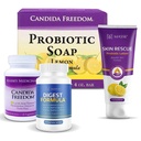 MASE's Dietary Supplement for riktig digestion - Probiotic Balance & Restore Formula - Probiotic Lemon Body Soap og Hud Rescue Probiotic Lotion