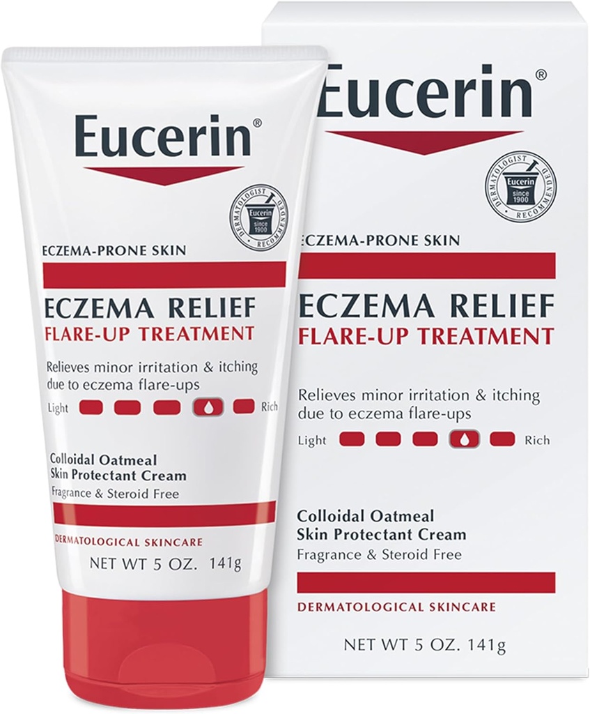 Eucerin Eczema Relief Flare-up behandling - gir umiddelbar lindring for Eczema-Prone hud - 5 oz. Tube