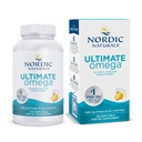 Nordic Naturals Ultimate Omega, Lemon Flavor - 120 myk geler - 1280 mg Omega-3 - høy potens Fish Oil Supplement med EPA & DHA - fremmer hjerne og hjerte helse - ikke-GMO - 60 Services