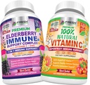 Elderberry Immune Support og naturlig vitamin C - Bundle