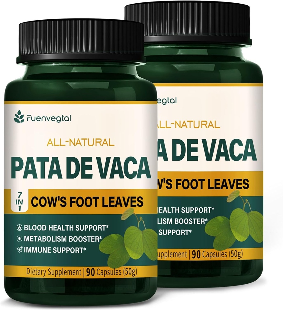 Cow's Foot Leaves Kapsler Supplement - Berberine med Ceylon Cinnamon Capsules Advanced Formula - All naturlig Herbal Helse Støtte med Wereke Extract. 180 greve