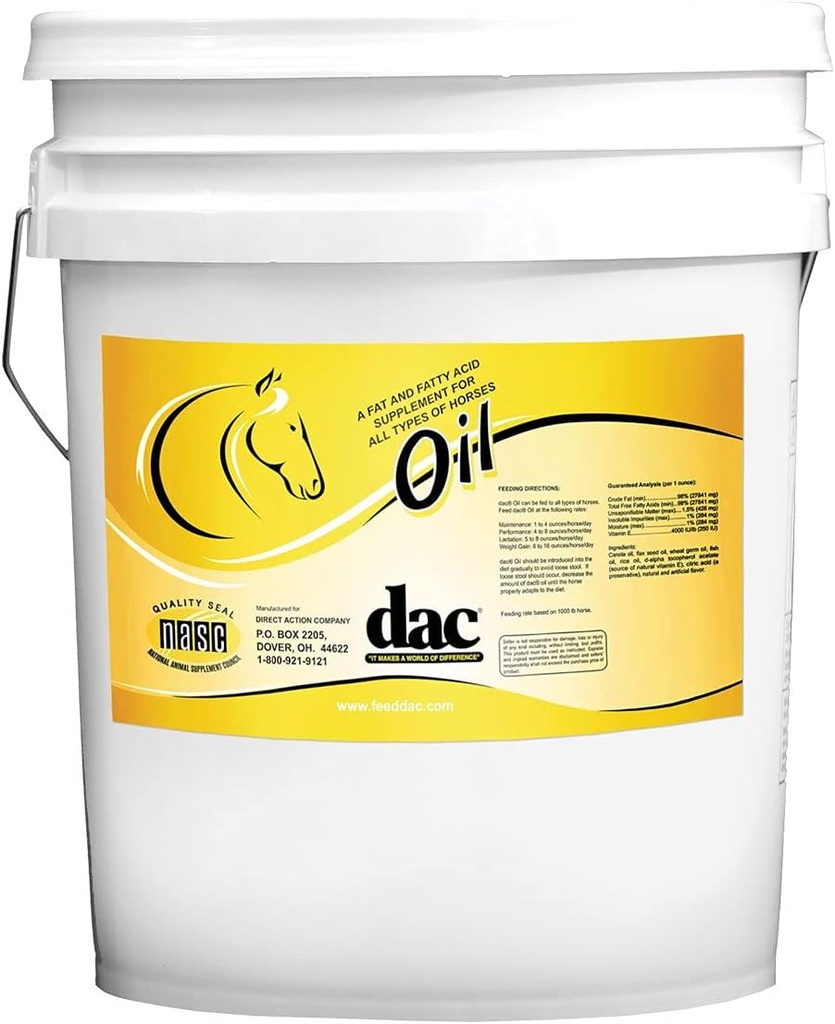 DAC olje Supplement for alle hester 5 Gallon