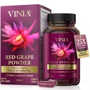 VINIA 12-timers langvarige Piceid Resveratrol Supplement. Nitric Oxid Booster. Støtter hjertehelse, blodflyt, økt oksygen Superfood pulver, keto vennlig. Vegansk og ikke-GMO. 30 dagers forsyning