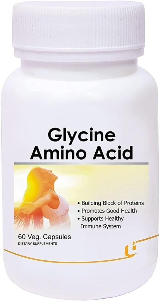 Glycine Aminosyre - Pakke med 60 Veg Kapsler