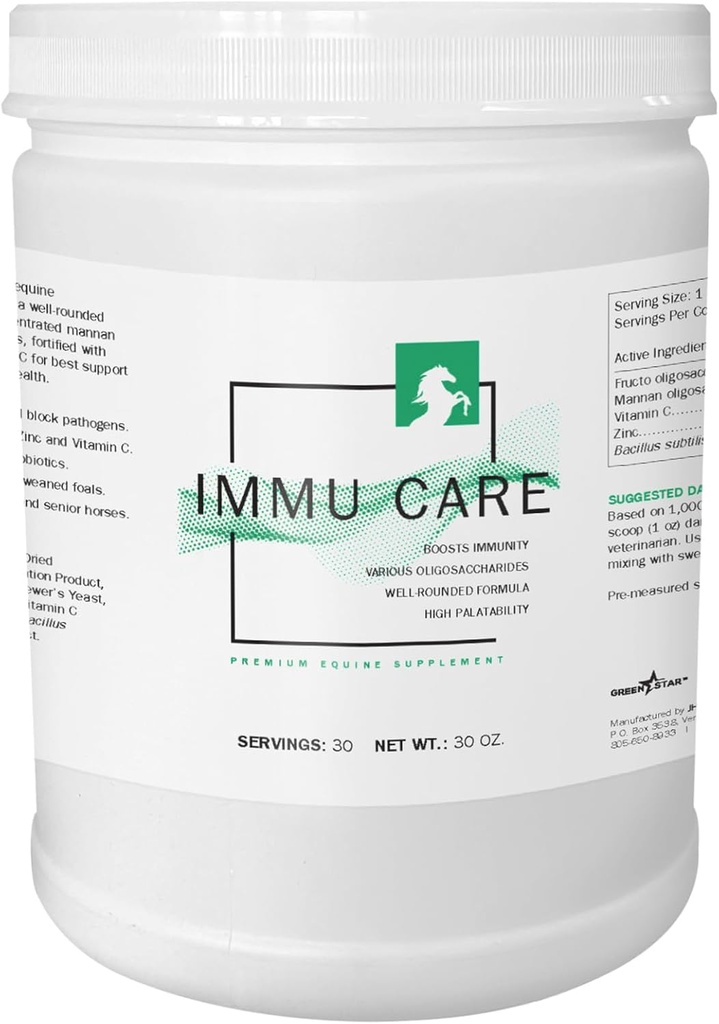 Grønn stjerne, Immu CareTM, pulver equine Supplement, fôradditiv, 2 Lbs