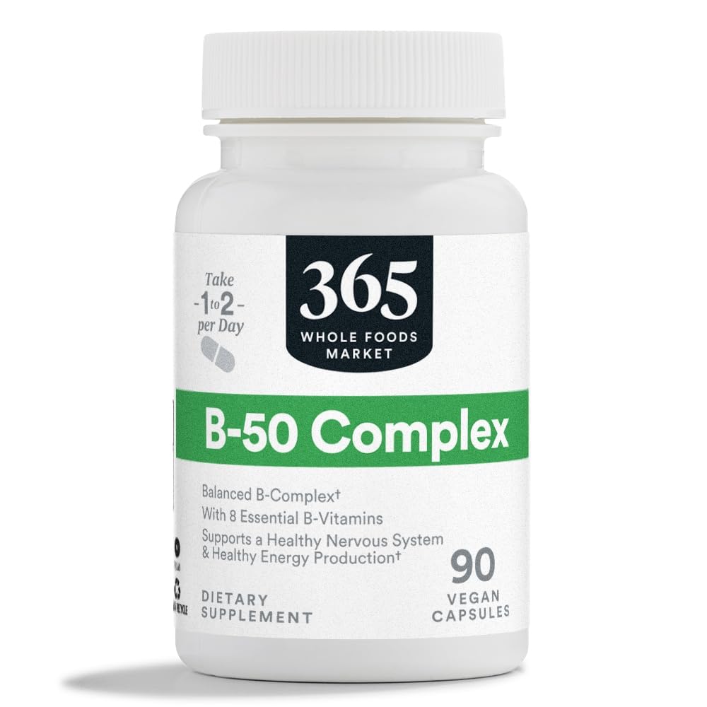365 ved hele matmarked, vitamin B-50 kompleks, vegansk, 90 kapsler