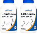 Nutricost L-Glutamin 800 mg, 180 kapsler (2 flasker)
