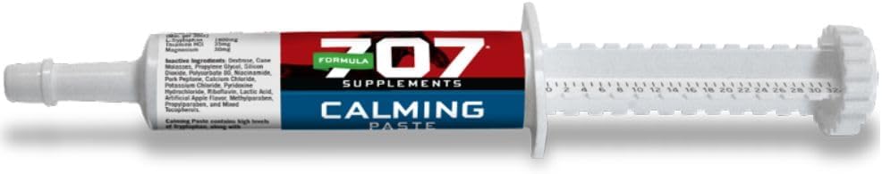 Formel 707 beroligende Equine Paste, 2 serveringer - Hurtig-Active L-Tryptophan støtter ro og fokus for nerve Hester