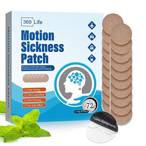 Bevegelsessykhet Patches, Sjøsykhet Patch for Cruise - voksne og barn ((20 Count - Pack of 1))