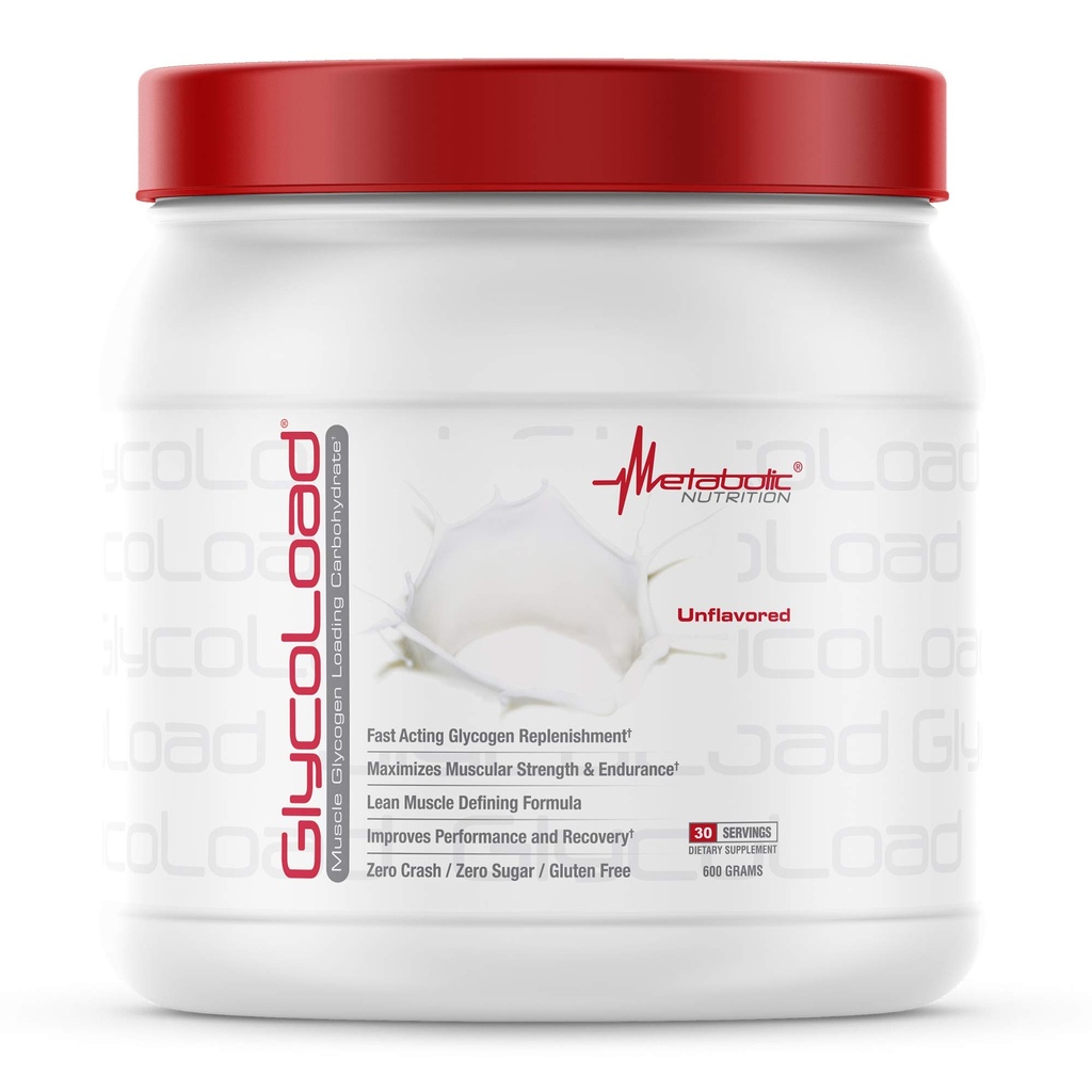 Metabolsk Ernæring, Glykolade, 100% mikronisert syklisk Cluster Dextrin Carbohydrat pulver, Muskel Glycogen Loading Kolhydrat, Pre Intra Post Trening Supplement, Unflavored, 600 gm (30 ser)