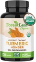 Gurkemeie Supplement Extra Styrke 2265mg - Turmeric Curcumin Supplement w/BioPerine Black Pepper - Tumeric og Ginger Supplements, 95% Curcuminoids, støtter immun og felles helse, 120 Caps