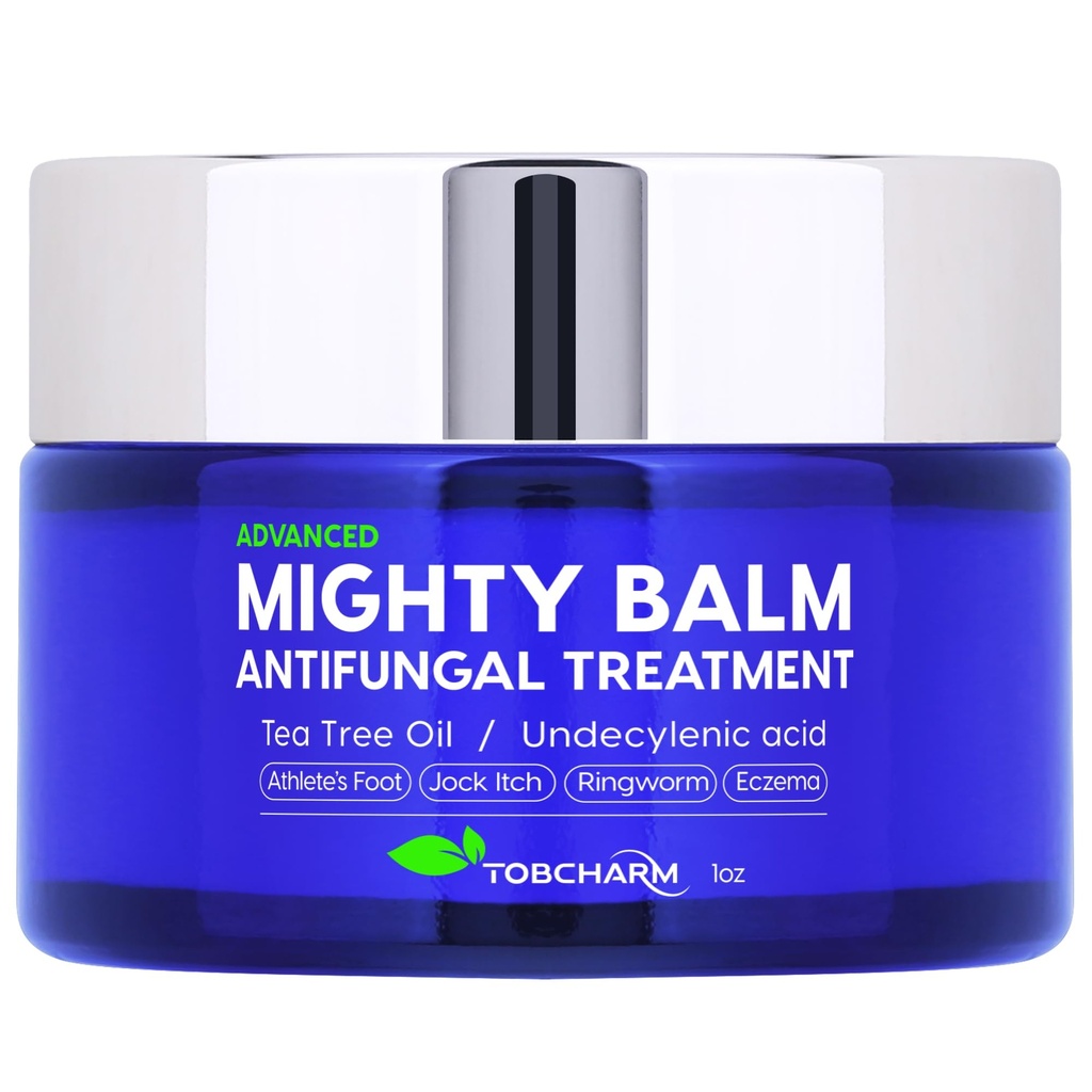 Tobcharm Antifungal Cream med Tea Tree Oil for Ringorm, Jock Itch, Atlete's Fot og Fungal hudinfeksjoner - Anti-Fungal Fotkrem for rask relief og healing