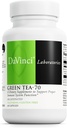 DaVinci Labs Grønn Te-70 - Kosttilskudd for å støtte immunsystemet, Cardiovaskulær helse og kolesterol helse - med grønn te ekstrakt - Decaffeinated - Glutenfri -60 Vegetariske kapsler