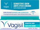 Vagisil Feminine Anti-Itch Krem for kvinner, sensitive hudformula med hydrokortison, hjelper med å lindre Yeast infeksjon irritasjon, Gynekolog testet, Sotter og kulde, 1oz (Pack of 1)