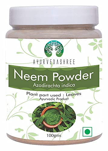 Neem Leaf pulver 100 gm | Azadirachta Indica | Wild Crafted Neem Leaf pulver | Veldig biter Neem Supplement for hudhår og Detox | Ikke GMO, Glutenfri, Vegan