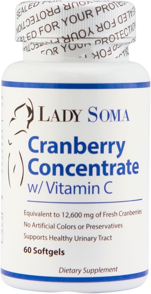 Lady Soma Cranberry UTI Forsvar med vitamin C – 60 Softgels