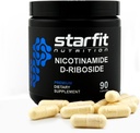 STARFIT - Nikotinamid D-Riboside, Booster NAD +, Energi og fokus Supplement, Anti-Aging Cellular Support, 90 Kapsler
