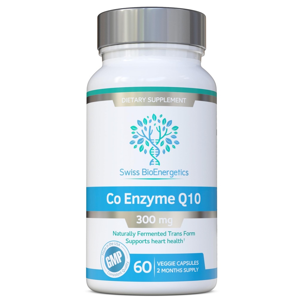 Co Enzyme Q10 CoQ10 300mg 60 kapsler - Superior naturlig Fermented Trans Form