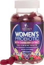 Probiotika for kvinner Gummier med Cranberry - 6 Premium Strains for PH Balance, Digestive helse, Vaginal & Immune Support, 3 milliarder CFU, kvinners probiotiske Gummi for Feminine Helse - 120 Gummies