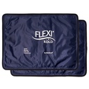 2 FleksiKold Gel Ice Packs (Standard Large: 10.5" x 14.5") - Reusable kald pakke for skadeskader, for ryggsmerter lindring, migraine relief pad, etter kirurgi, postpartum, hodepine, skulder - 6300-KOLD 2PK