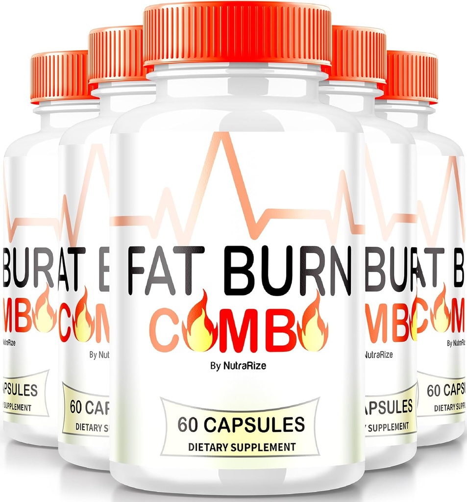 (5 Pakke) Fat Burn Combo Capsules, FatBurn Combo Keto Formula, Alt naturlig vekttap Supplement for å oppnå sunne kroppen, Keto Fitness piller, Offisielle anmeldelser (300 Kapsler)
