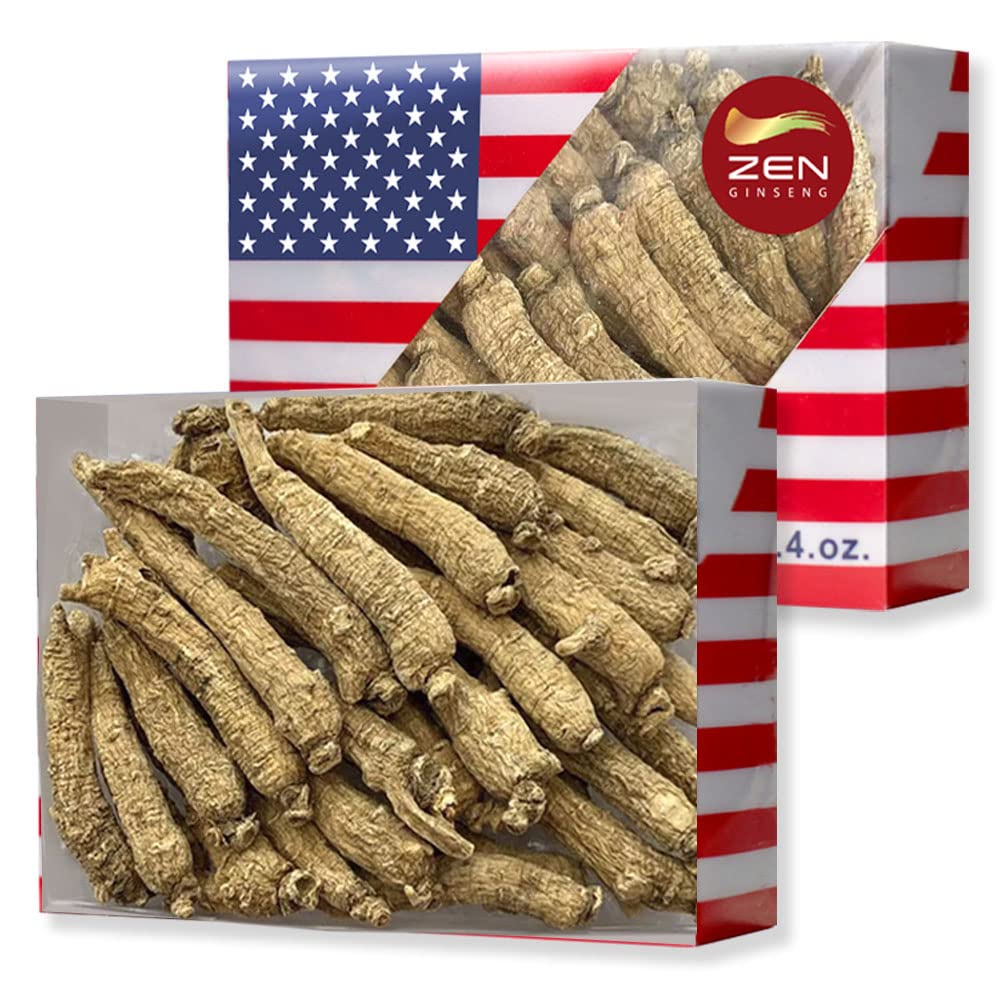 2 bokser hånd utvalgte amerikanske Ginseng Root-Small Tail (4oz/Box) 西洋 西洋 参 参 参 Panax Ginseng. Øker kroppens immunitet, energi og utholdenhet for menn og kvinner (8 Oz.)