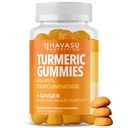 Turmeric Gummies med Ginger og 95% Curcuminoids - Digestiv helse og immun støtte Supplement for total velvære - 60 Count - Vegan, ikke-GMO Curcumin Vitamin - Peach Flavor, 1 måned Supply