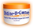 Mite-B-Gone Mite Cream & Bite Relief - 10% naturlig blanding svovelkrem for multi-Purpose Bites, rødhet, kløende, & irritation | Trygg for barn og voksne | Rask og effektiv for alle hudtyper | 8 oz