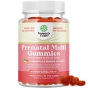 Vegansk prenatal gummi for kvinner - Gummy prenatal vitaminer for kvinner med jern folsyre og superfrukt blanding - Chewable vitaminer Gummy formel (Pineapple Mango) prøvestørrelse