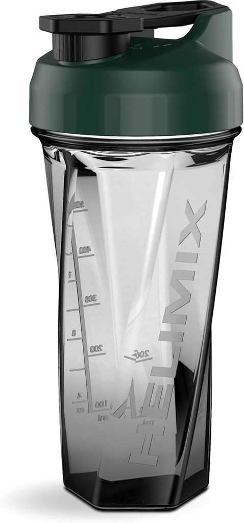 HELIMIX 2.0 Vortex Blender Shaker Flaske holder opp til 28oz | Ingen blandingskule eller Whisk | USA laget | Bærbar pre trening Whey Protein Drink Shaker Cup | Blander Cocktails Smoothies Shakes | Topp Rack Safe