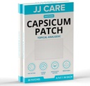 JJ CARE Capsicum Patch (40 PCS), 4,7" x 7.1" Soothing Capsaicin Patch, Capsicum Patches for hals, skulder, muskel Soreness- 8 timers relief