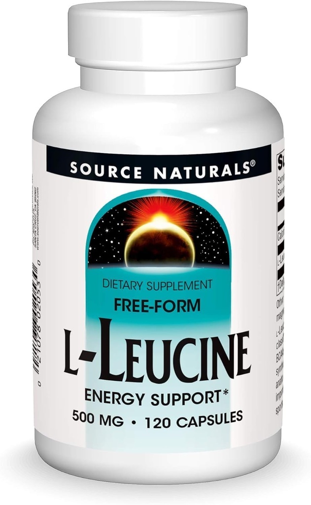 Kilde Naturals L-Leucine, 500 mg, 120 kapsler