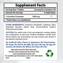 Beste Naturals L-karnitin 1000mg & L-Glutamin 1000mg