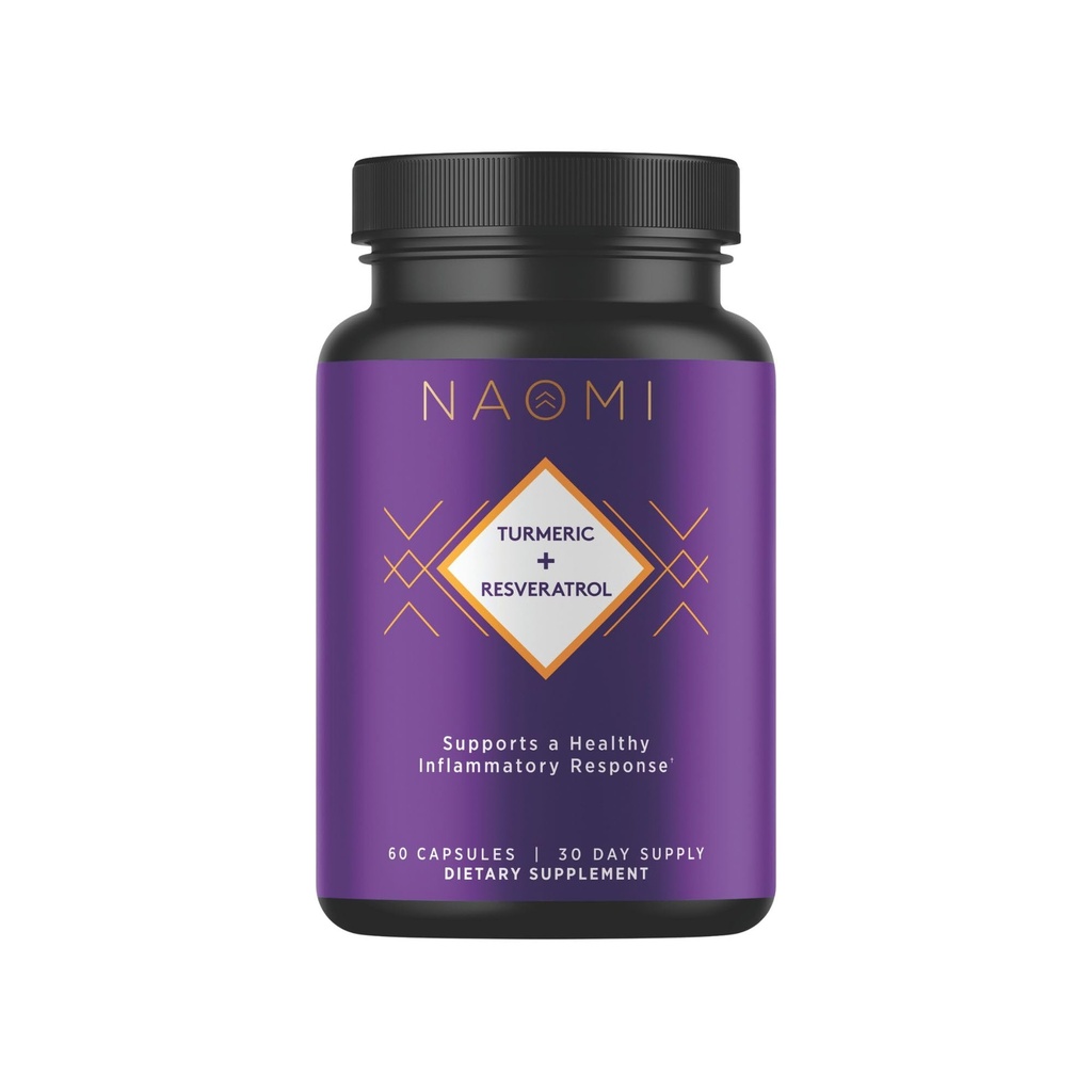 NAOMI Turmeric Curcumin Alle fullt standardisert 1000mg 95% Curcuminoids, BioPerine høy absorpsjon og Resveratrol, klinisk studert, felles støtte, støtter sunn muskelrespons