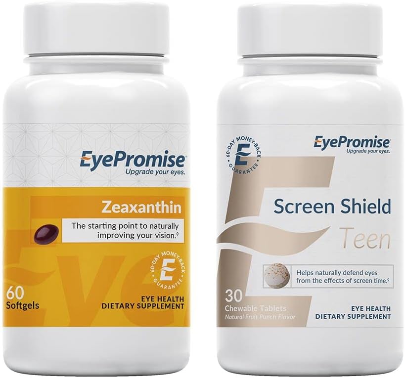 Øyepromise Zeaxanthin Øye Vitamin og skjerm Skjold Tenåring Chewable Eye Vitamin