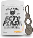 Black Magic Ecto Plasm - Sherbet Pop - Håndlaget pumpe tenner, økt Hydration & vascularity (400g, 20 Scoops) med Enbanc Health Keychain