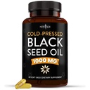 NEW GE Svart Seed Oil Softgel Kapsler - Premium kaldpresset Nigella Sativa Produserende ren svart cumin Seed Oil - Ikke-GMO & Vegetarisk (60 Softgels)