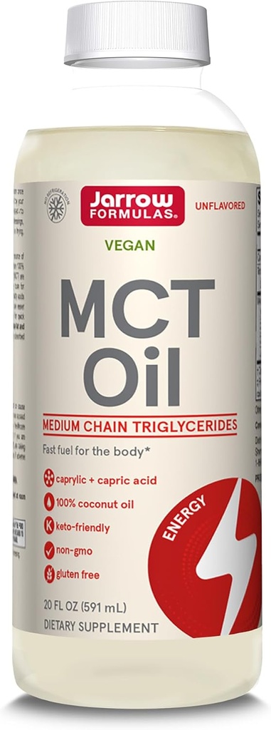 Jarrow Formler MCT Olje, Fast Drivstoff for hjerne og muskel, 20 Fl. Oz.