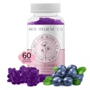 Hennes hygiene Co. Bryststøtte Gummier for kvinner, velvære og tillit, Naturlig urteblanding, Multivitamin for kurver, Treningsarbeidstilskudd, Vegan & ikke-GMO, Berry Flavor, 60 greve