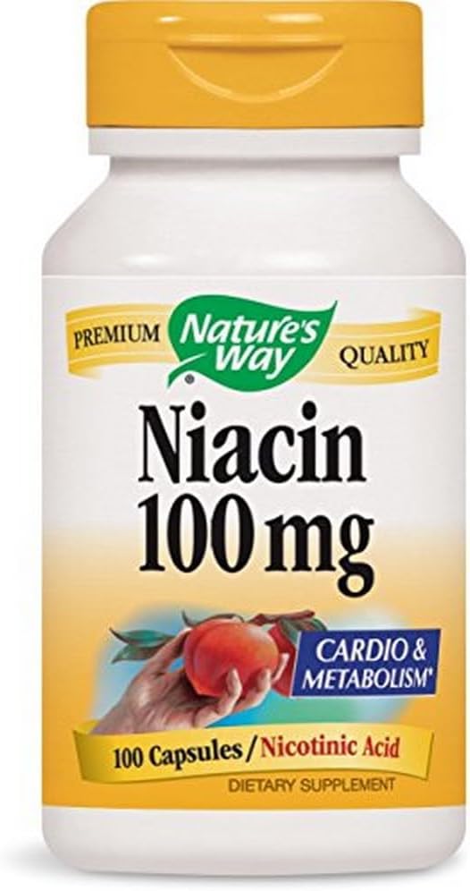 Naturens måte Niacin, 100 kapsler (pakke med 4)