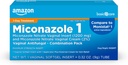 Basic Care Miconazole Nitrat Vaginal Sett inn 1200 mg og Mikonazole Nitratkrem 2 Kombinasjon Vaginal Yest Infeksjon, Hvit, 0,32 Ounce (Pack of ), 1 greve